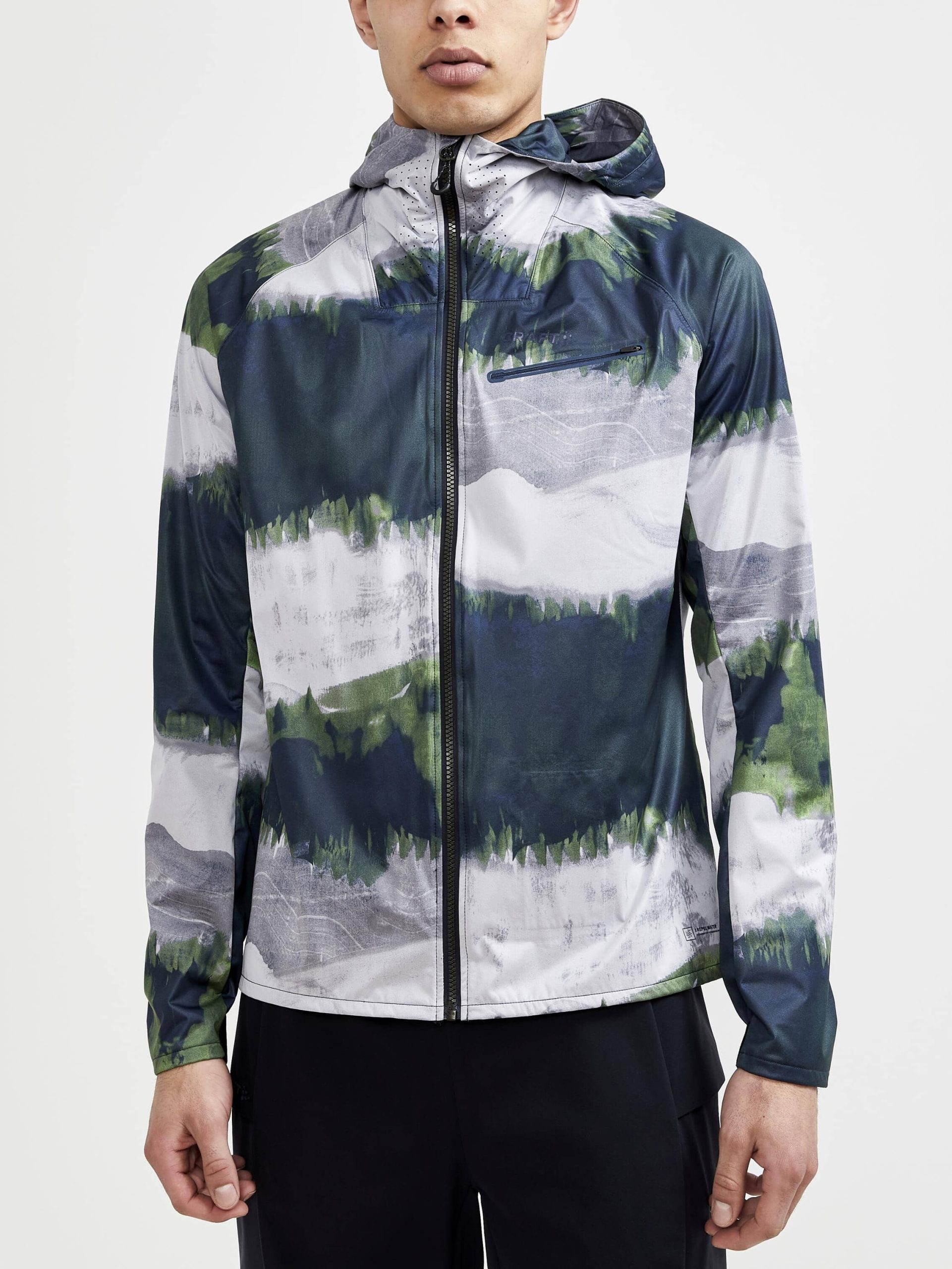 Men's Pro Hydro Running Jacket 2 - Black - Image 9