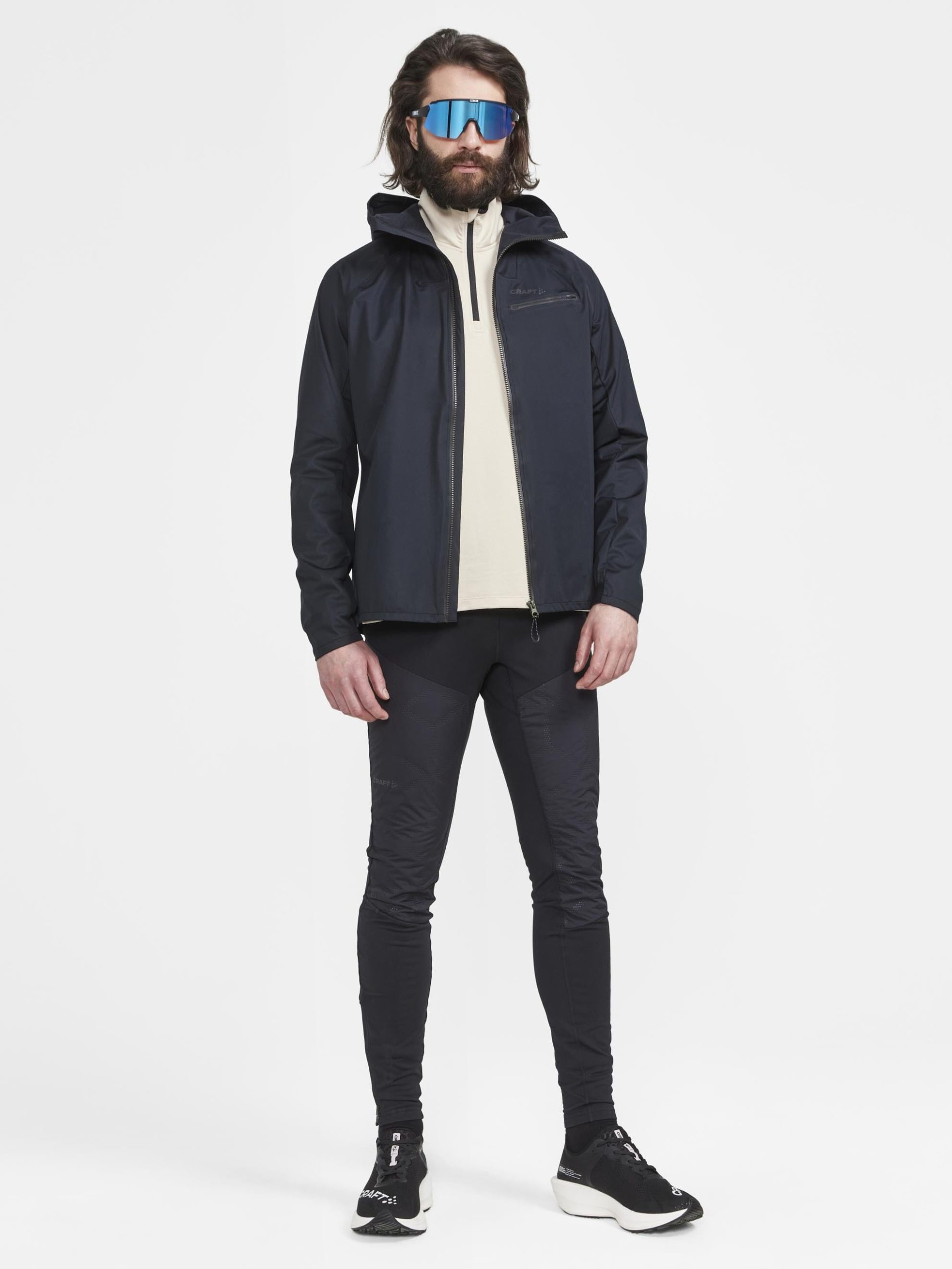 Men's Pro Hydro Running Jacket 2 - Black - Image 7