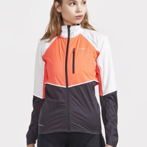 Women's ADV Hydro Lumen Cycling Jacket - SHOCK-ASH WHITE