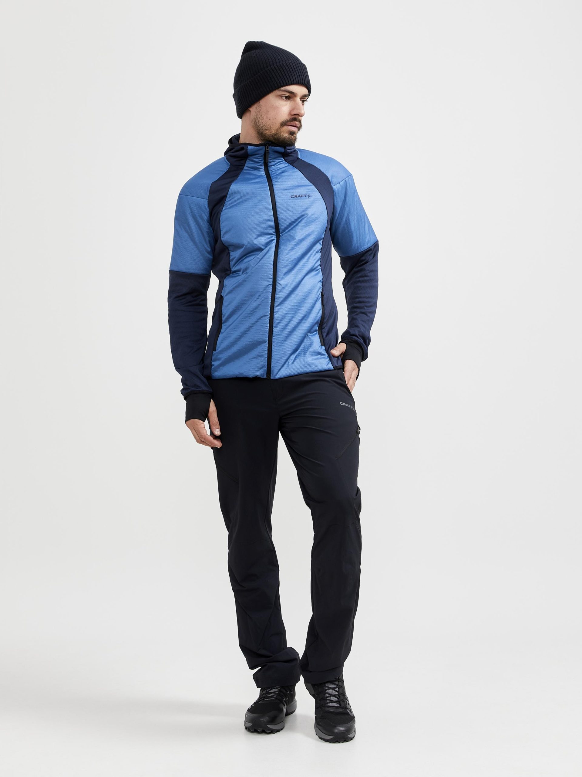 Men's ADV Hybrid Thermal Midlayer - FLUID/BLAZE - Image 5