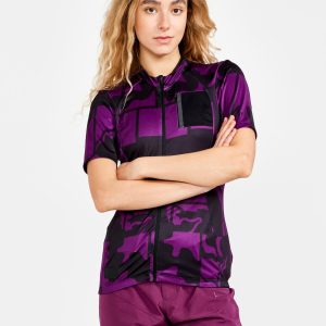 Women's ADV Gravel SS Jersey - BLOSSOM-BLACK