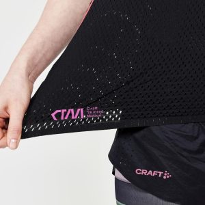 Women's CTM Distance Warp Mesh Running Singlet - Black