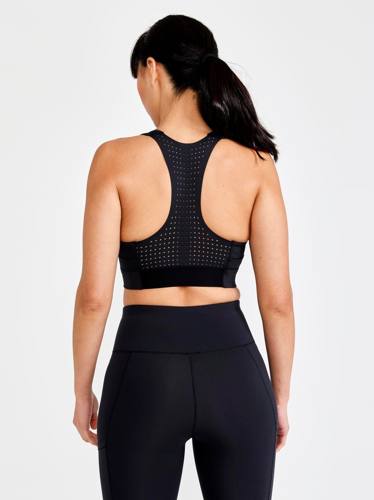 Women's Pro Charge Blocked Training Sport Top - Black - Image 2