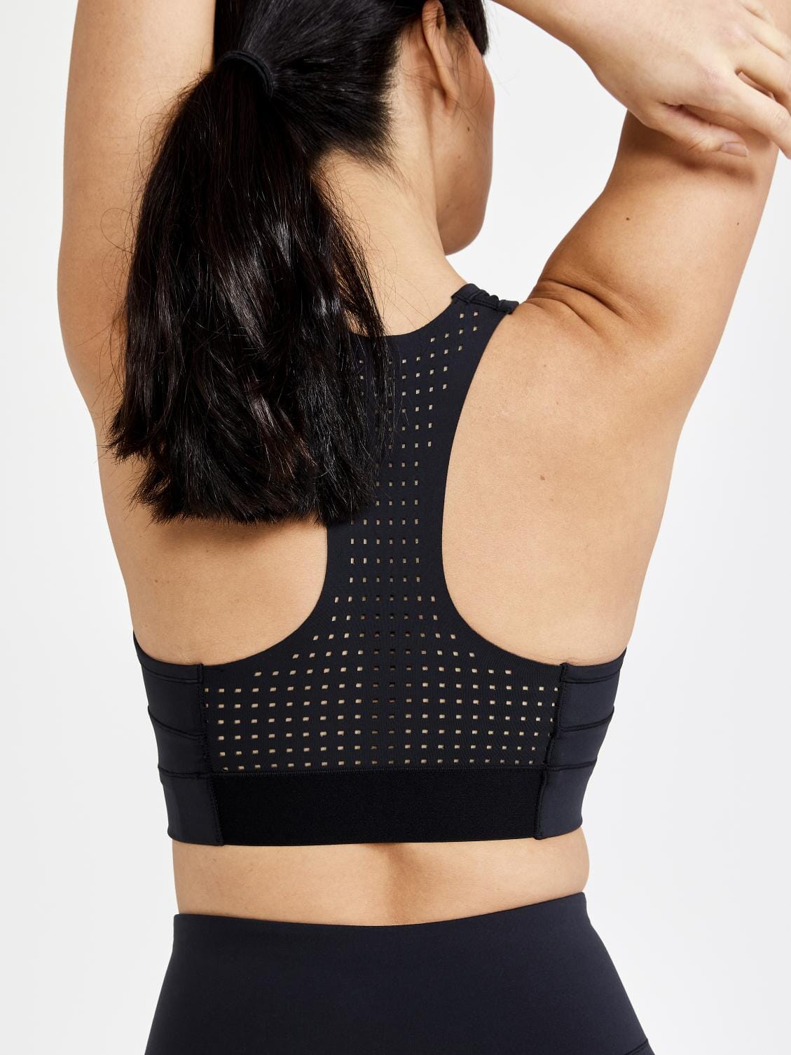 Women's Pro Charge Blocked Training Sport Top - Black - Image 4