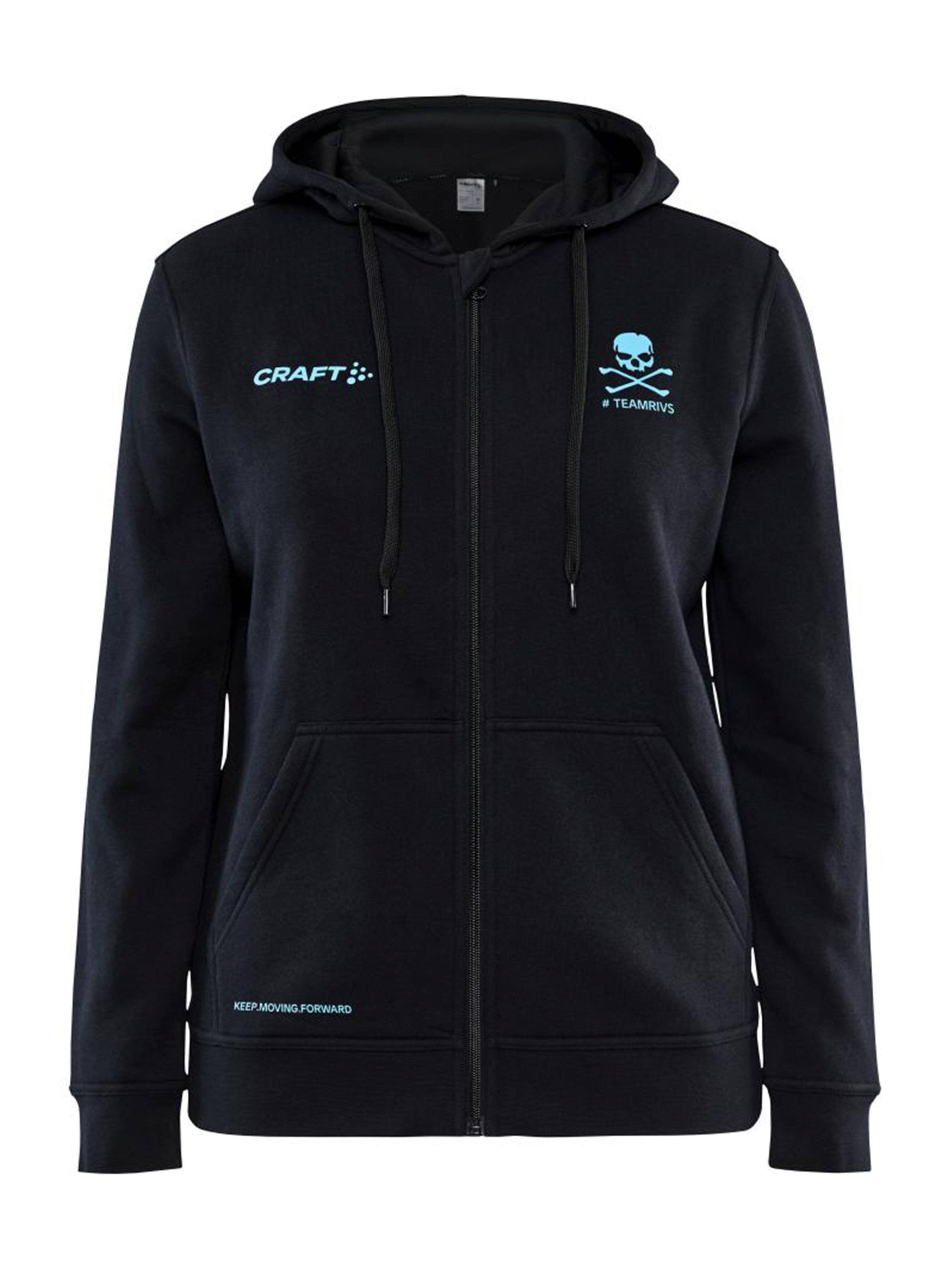 Women's Team Rivs Zone Full-Zip Hoodie - BLACK/GALE - Image 2