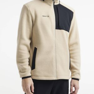 Men's ADV Explore Pile Fleece Jacket - Ecru/Black