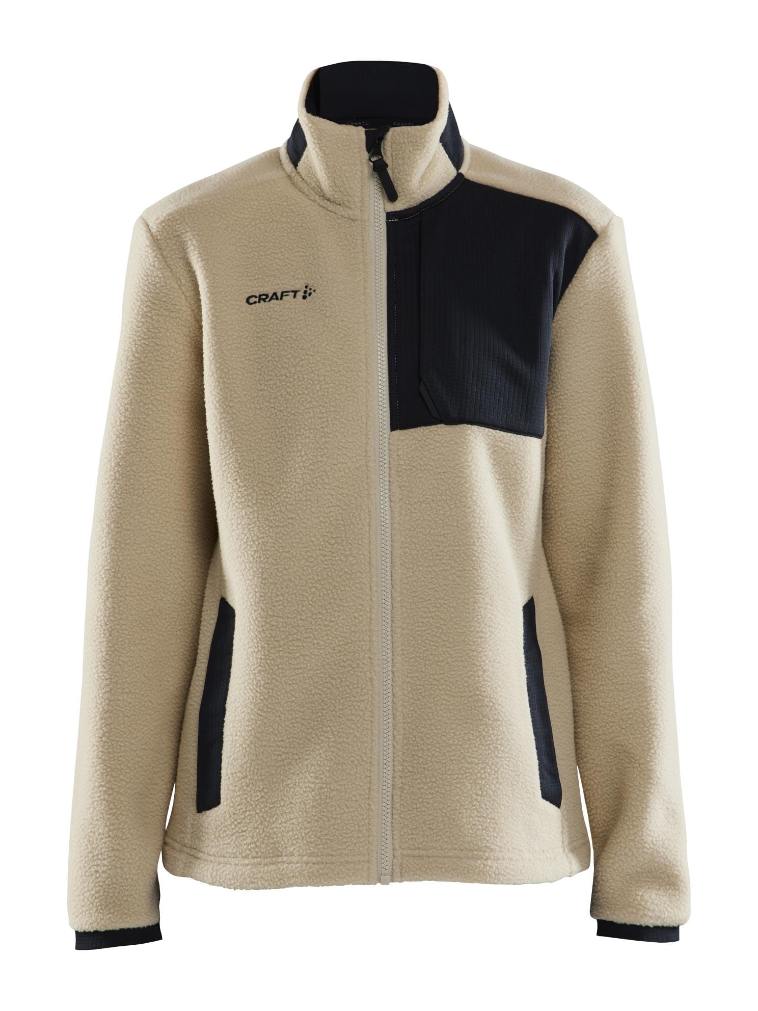 Women's ADV Explore Pile Fleece Jacket - Ecru/Black - Image 6