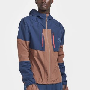 Men's Pro Trail Running Hydro Jacket - TIDE-AZTEC