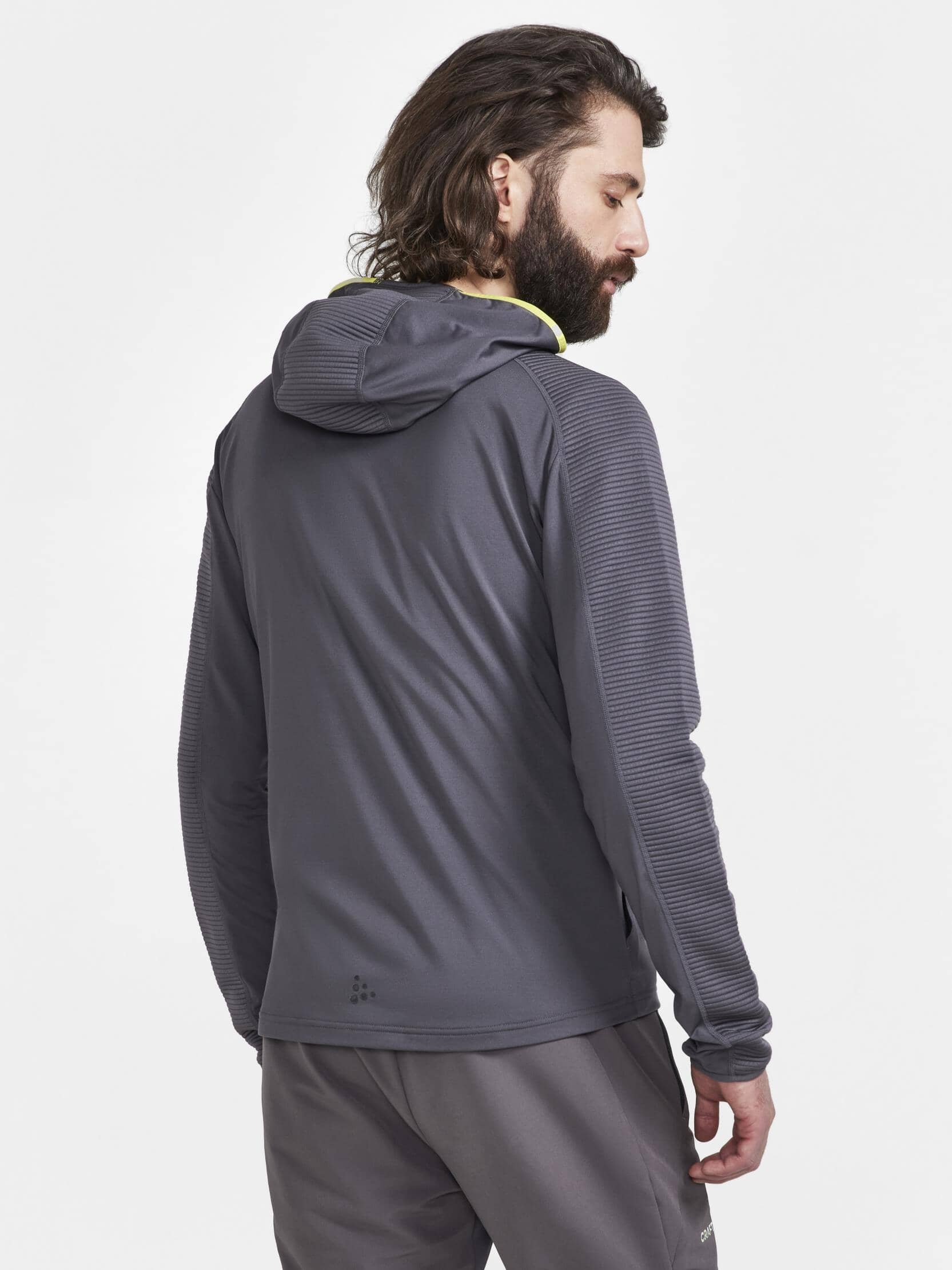 Men's ADV Hit Zip Hoodie - GRANITE - Image 7