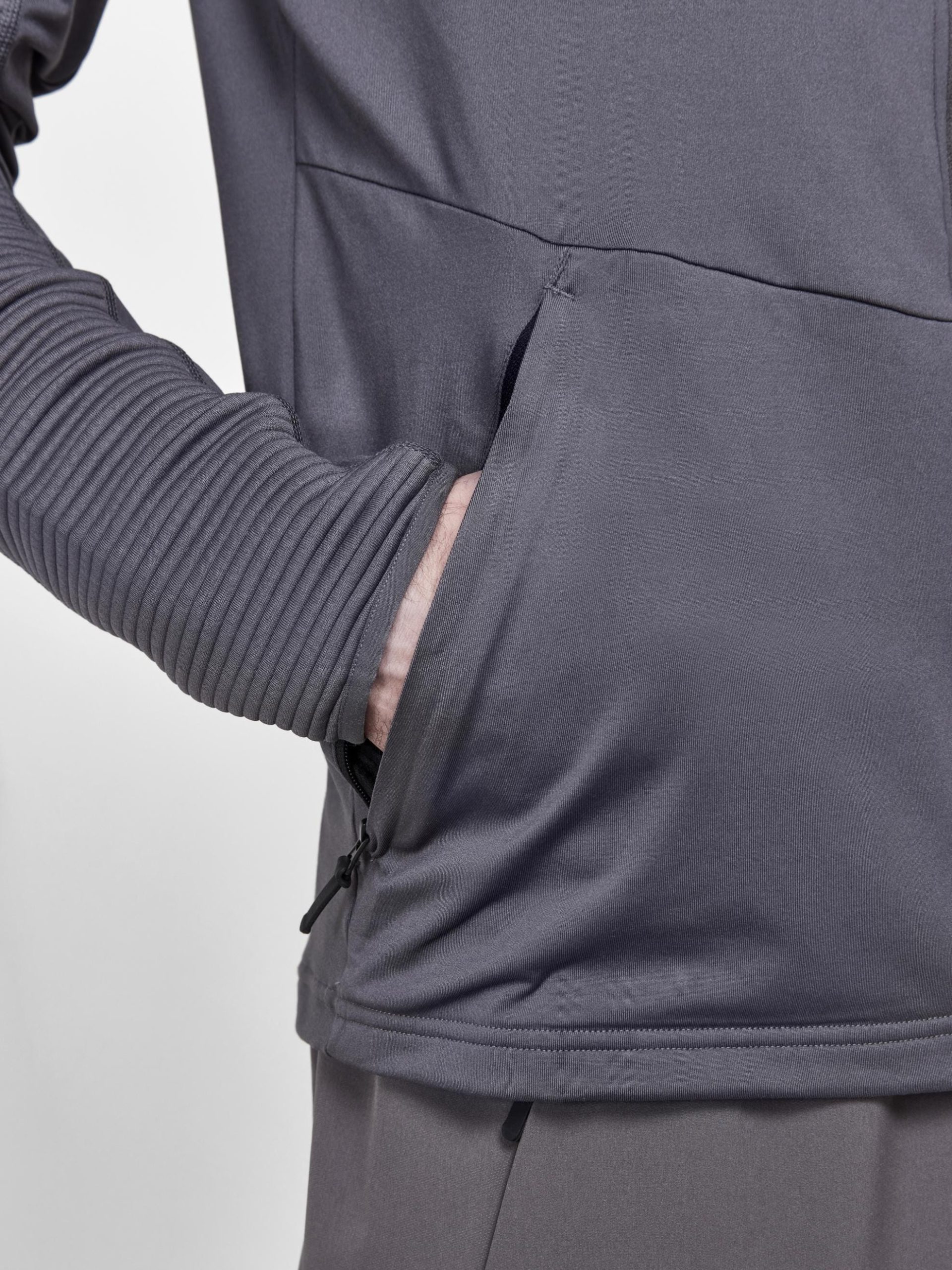 Men's ADV Hit Zip Hoodie - GRANITE - Image 4
