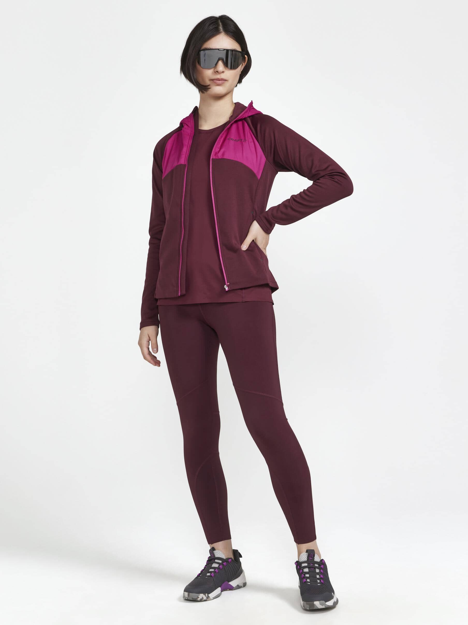 Women's ADV Essence Jersey Hood Jacket - PUNSCH-ROXO - Image 4