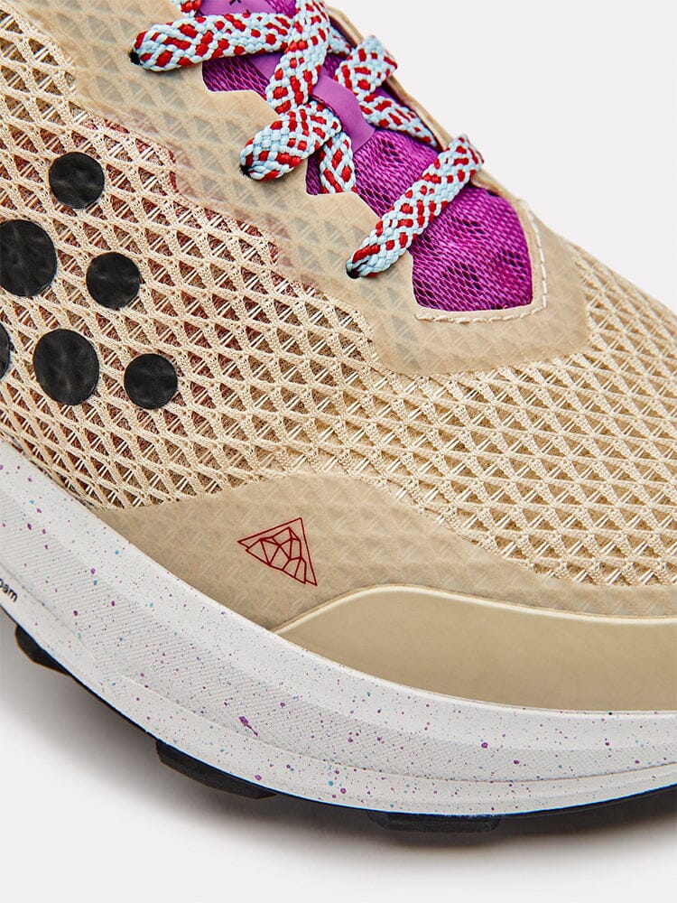 Women's CTM Ultra Trail Running Shoes - ECRU-DRAKE - Image 3