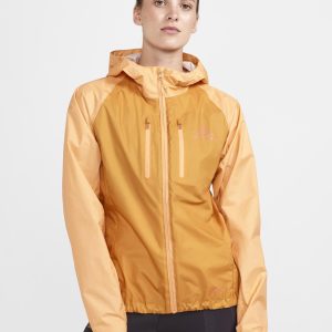 Women's Pro Trail Running Light Weight Jacket - PEACH-DESERT