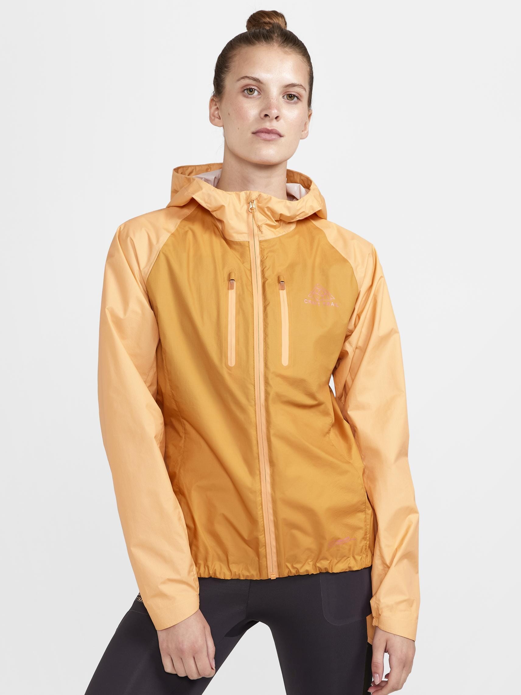 Women's Pro Trail Running Light Weight Jacket - PEACH-DESERT