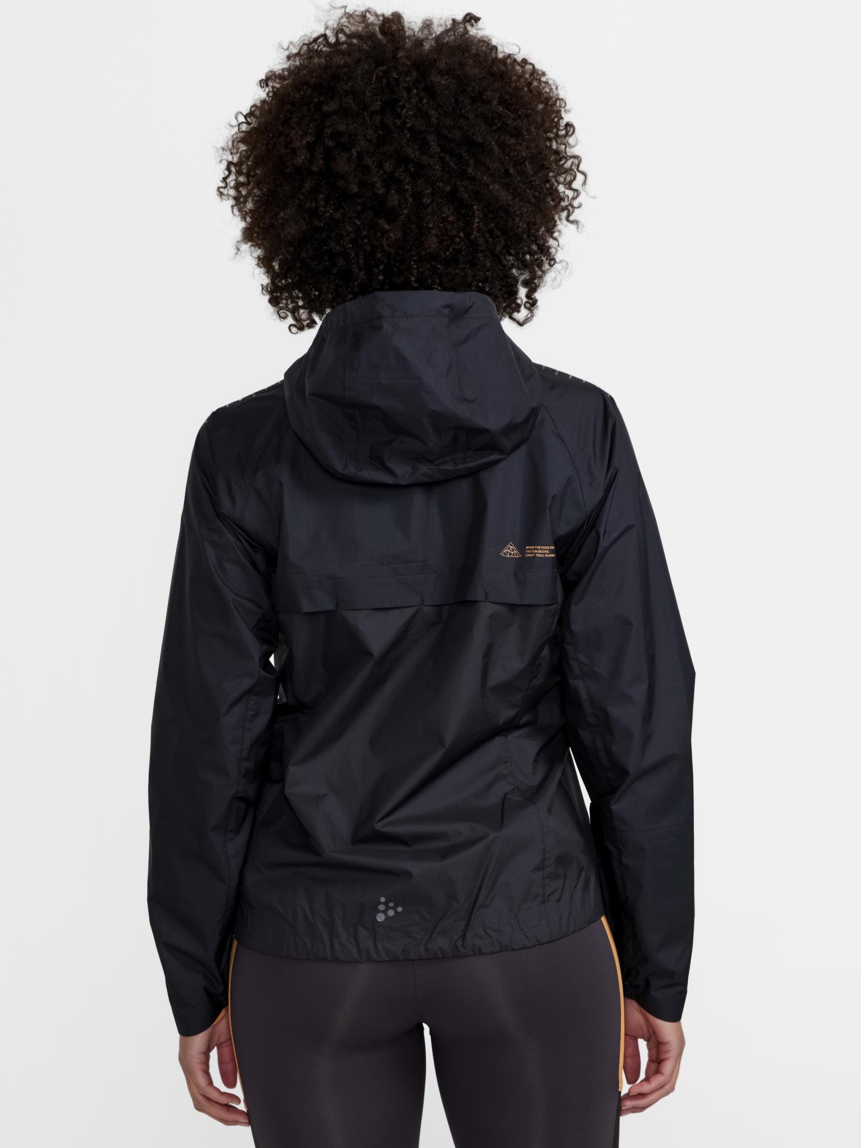 Women's Pro Trail Running Light Weight Jacket - Black - Image 16