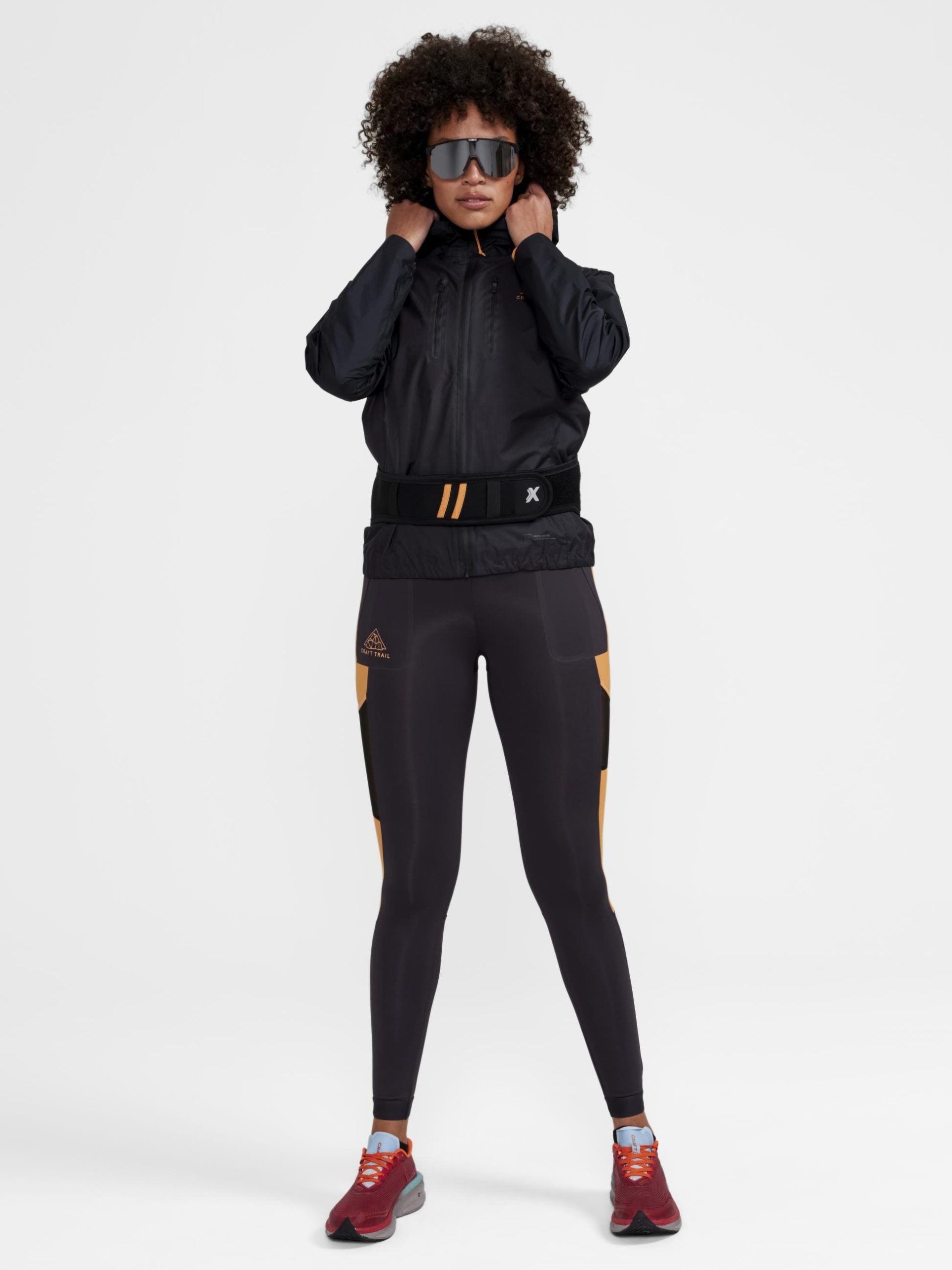 Women's Pro Trail Running Light Weight Jacket - Black - Image 20