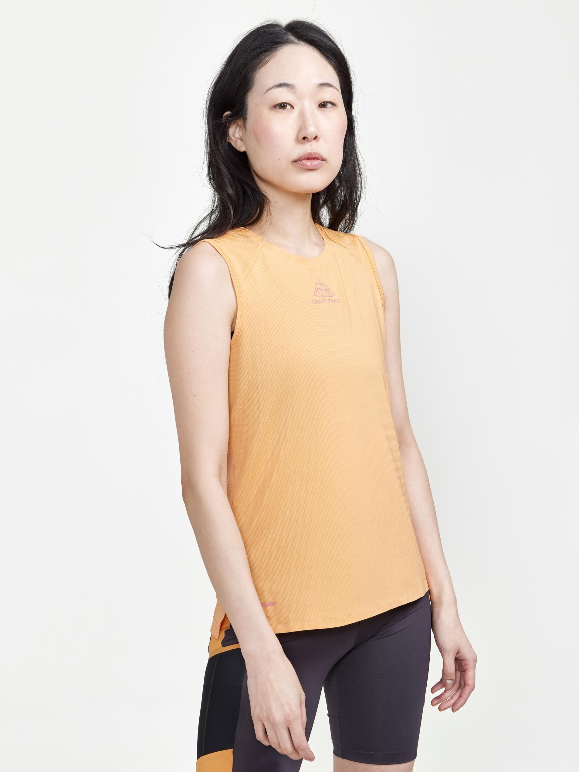 Women's Pro Trail Running Singlet - PEACH