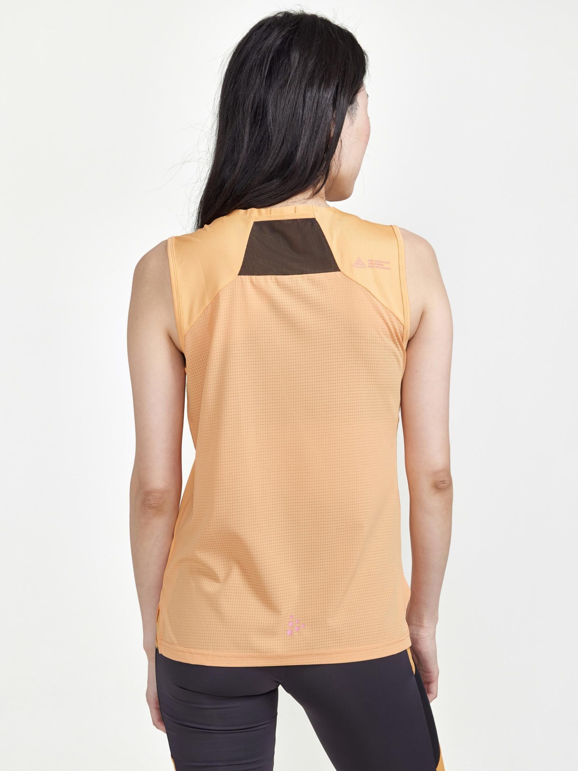 Women's Pro Trail Running Singlet - PEACH - Image 2