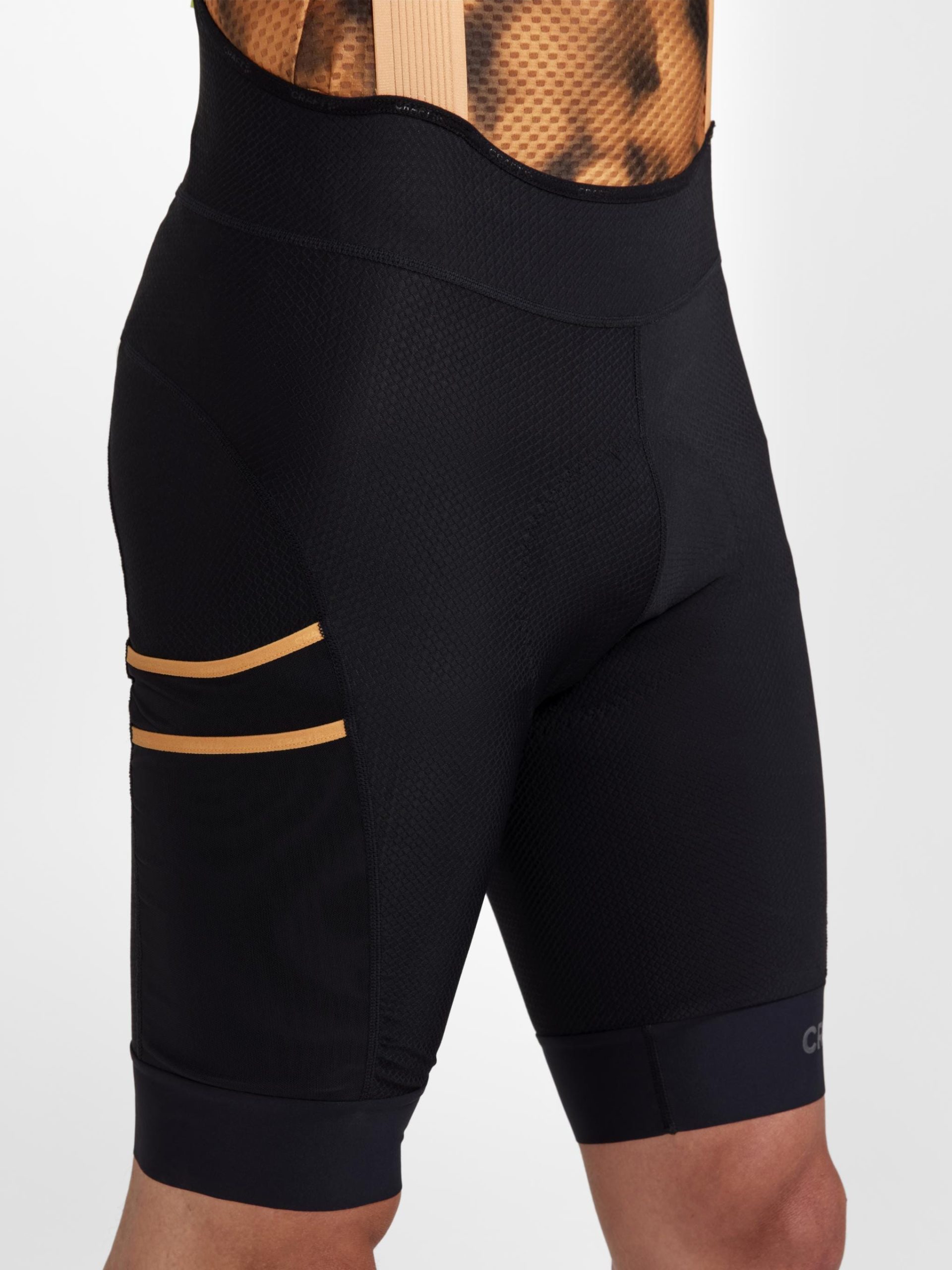 Men's Pro Gravel Bike Bib Shorts - BLACK-DESERT - Image 4