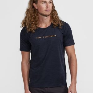 Men's ADV Gravel Bike Short Sleeve Tee - Black Melange
