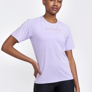 Women's ADV Gravel Bike Short Sleeve Tee - LAVENDER-MELANGE