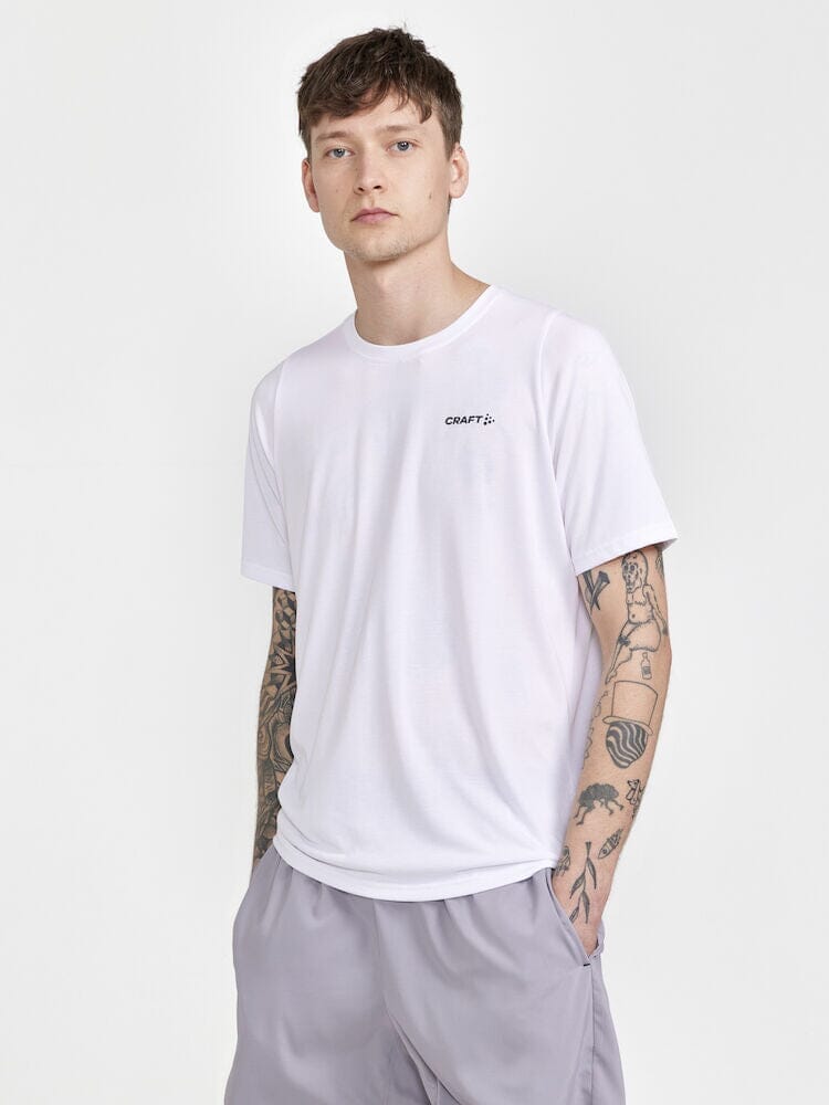 Men's Collective Bi-Blend SS Tee - WHITE