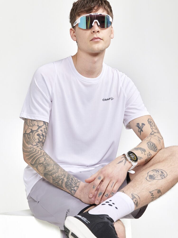 Men's Collective Bi-Blend SS Tee - WHITE - Image 3