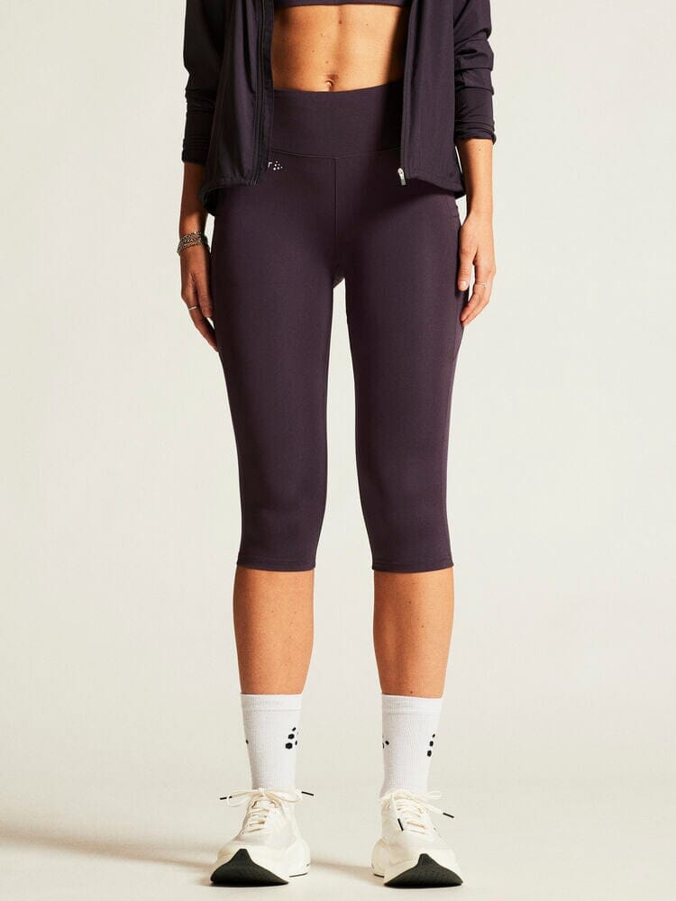 Women's ADV Essence Capri Training Tights 2 - DK Plum - Image 2