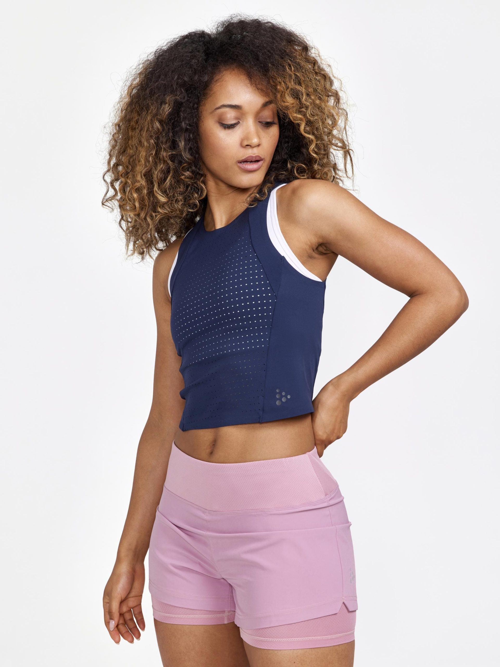 Women's ADV Hit Perforated Training Tank - BLAZE