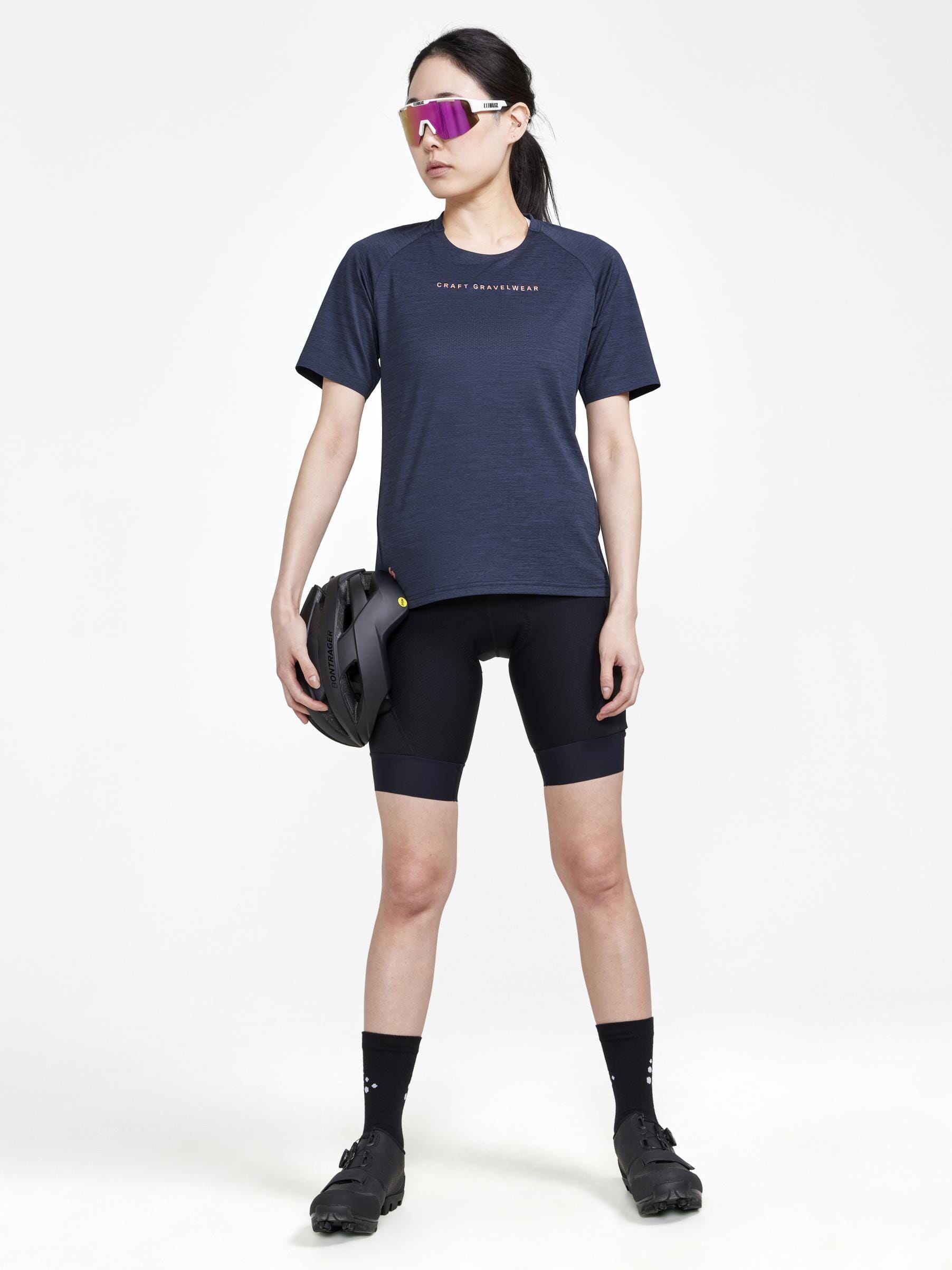 Women's ADV Gravel Bike Shorts - Black - Image 6