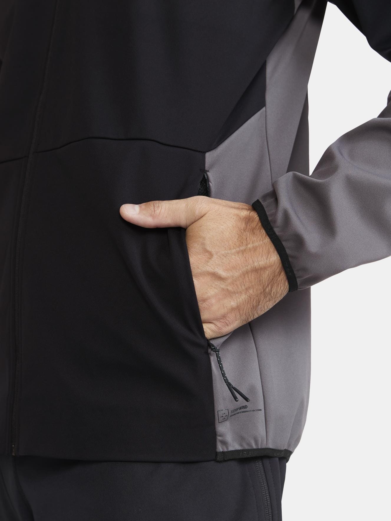 Men's Core XC Training Jacket - Black/Granite - Image 3