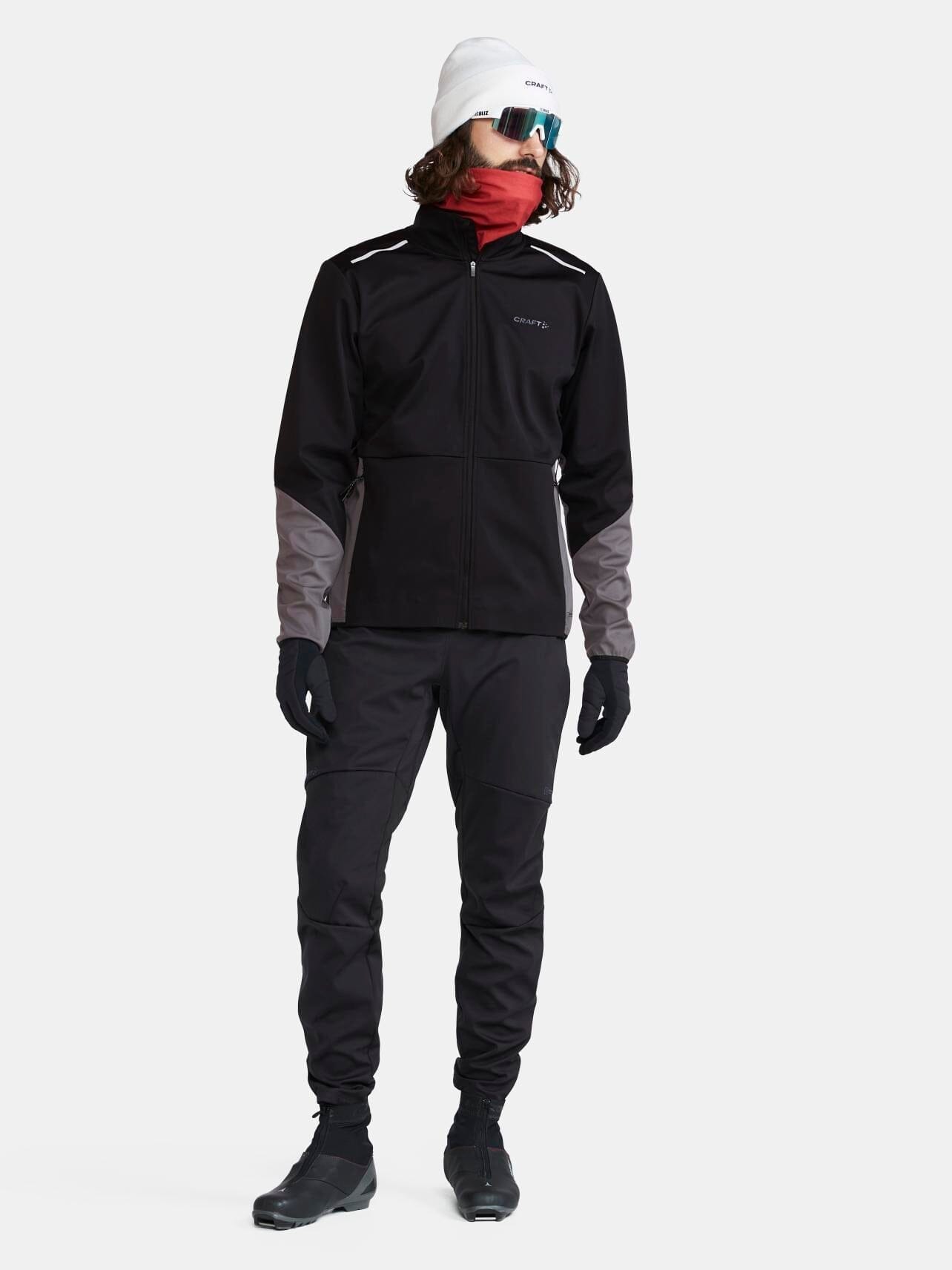 Men's Core XC Training Jacket - Black/Granite - Image 5