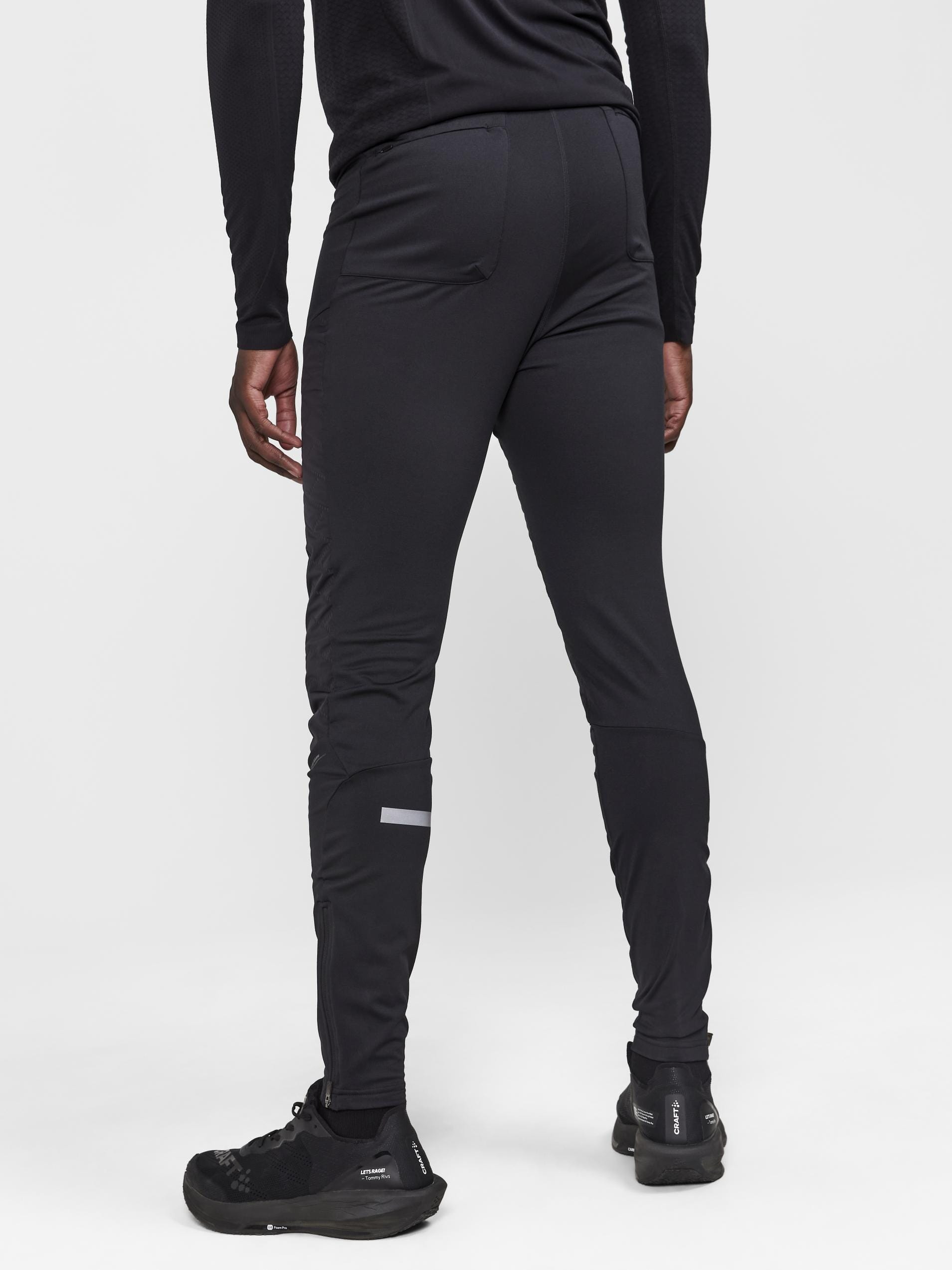 Men's ADV SubZ Warm Running Tights 3 - Black - Image 2