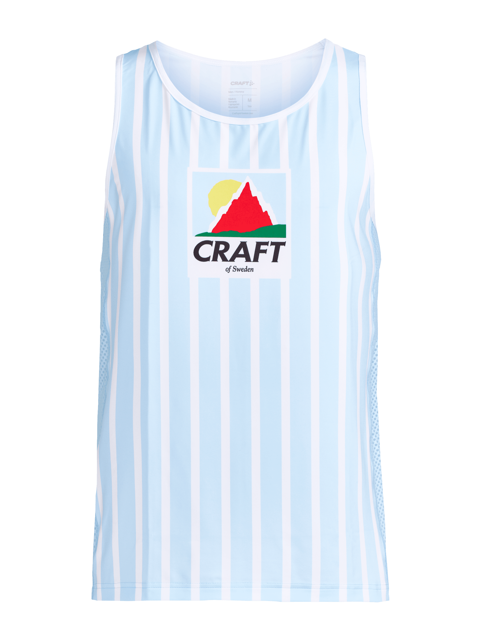 Men's Retro Elite Custom Singlet - AQUA/WHITE - Image 6