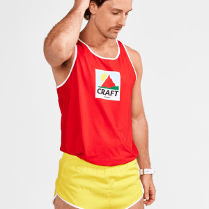 Men's Retro Elite Custom Singlet - CAYENNE