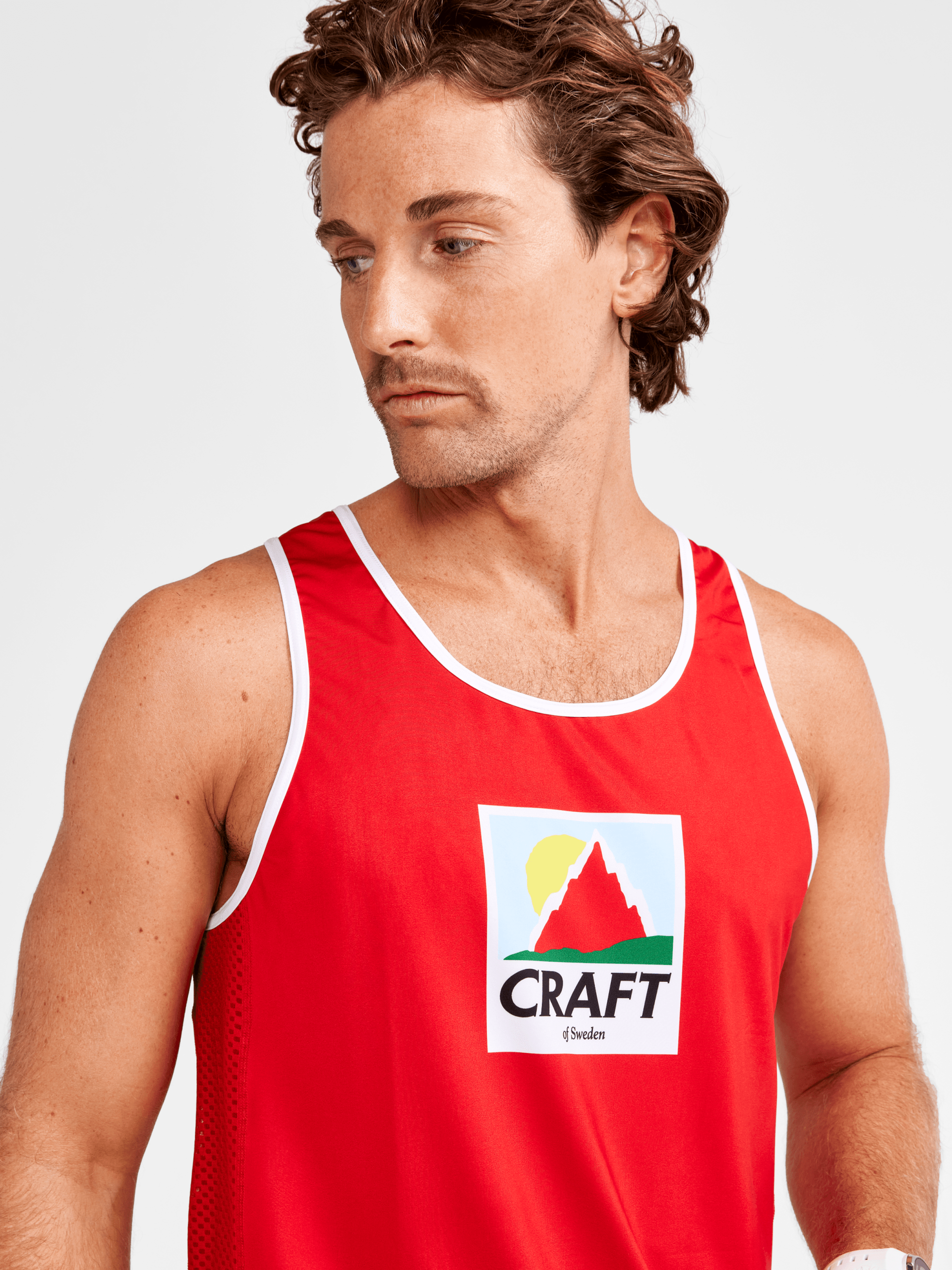 Men's Retro Elite Custom Singlet - CAYENNE - Image 3