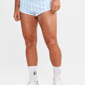 Men's Retro Elite Custom Woven Shorts - AQUA/WHITE