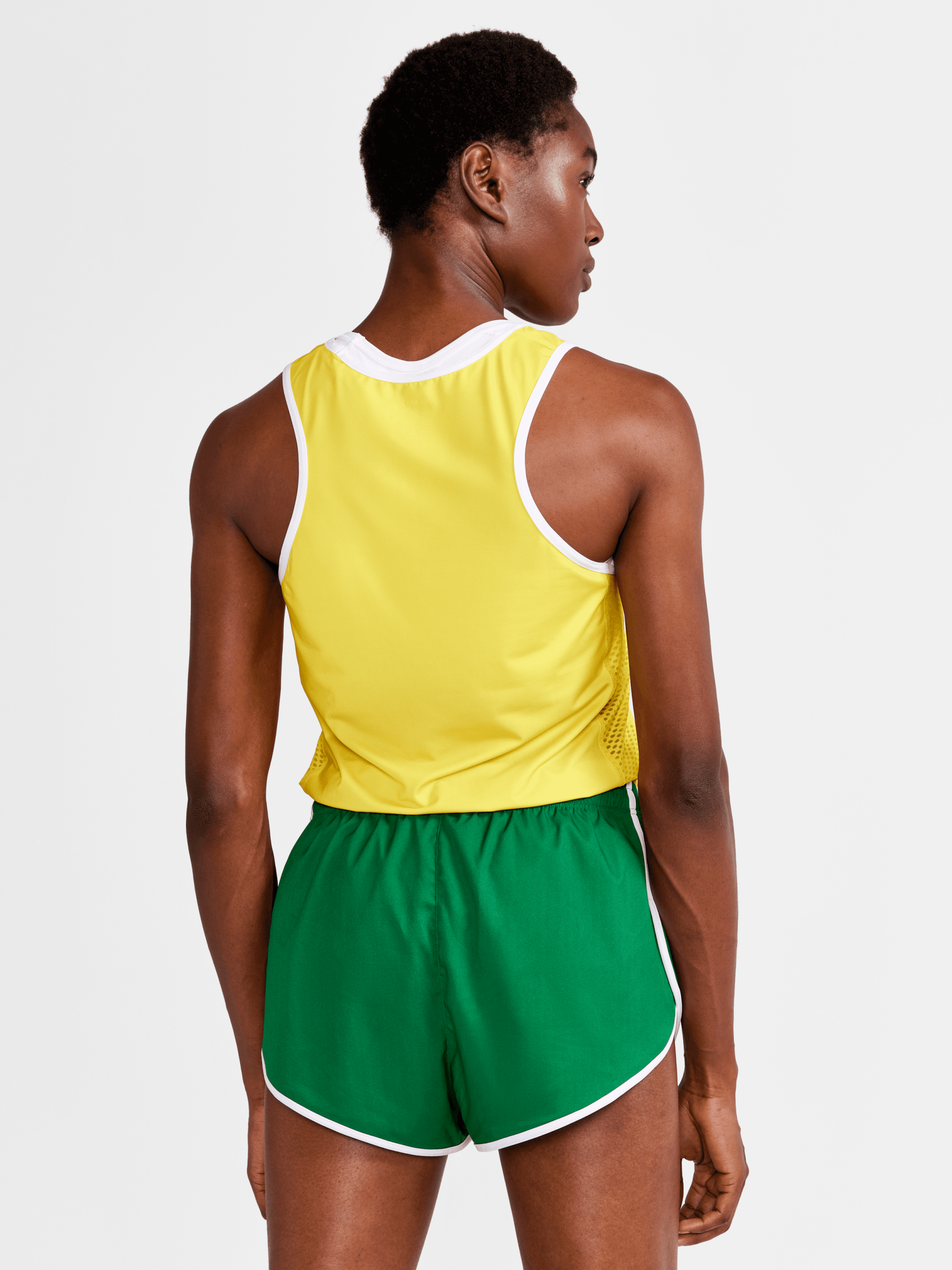 Women's Retro Elite Custom Singlet - YELLOW - Image 2