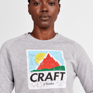 Women's Retro Crewneck - GREY MELANGE