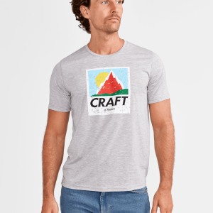 Men's Retro Tri-Blend Tee - GREY MELANGE