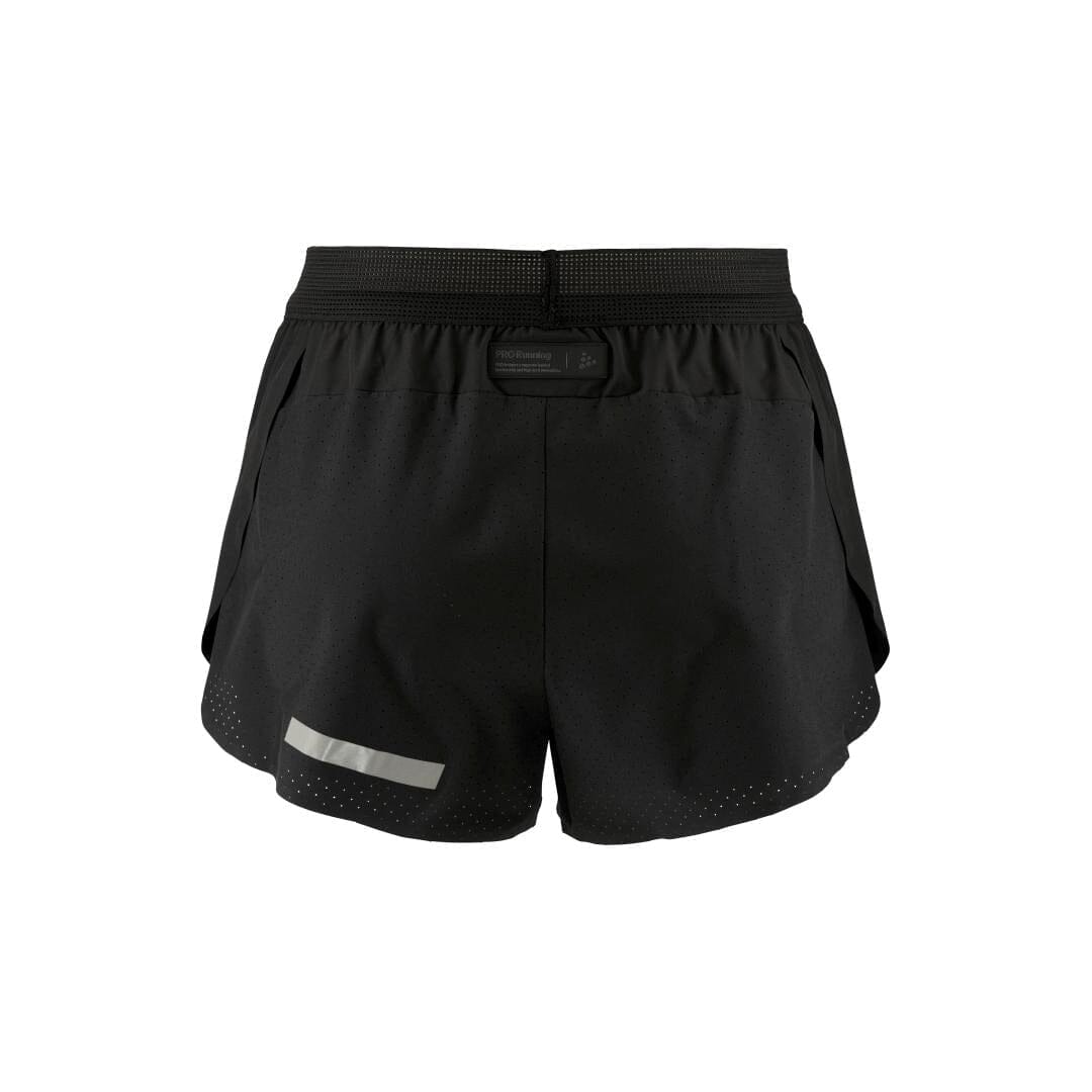 Women's Pro Hypervent Running Split Shorts 2 - Black - Image 8