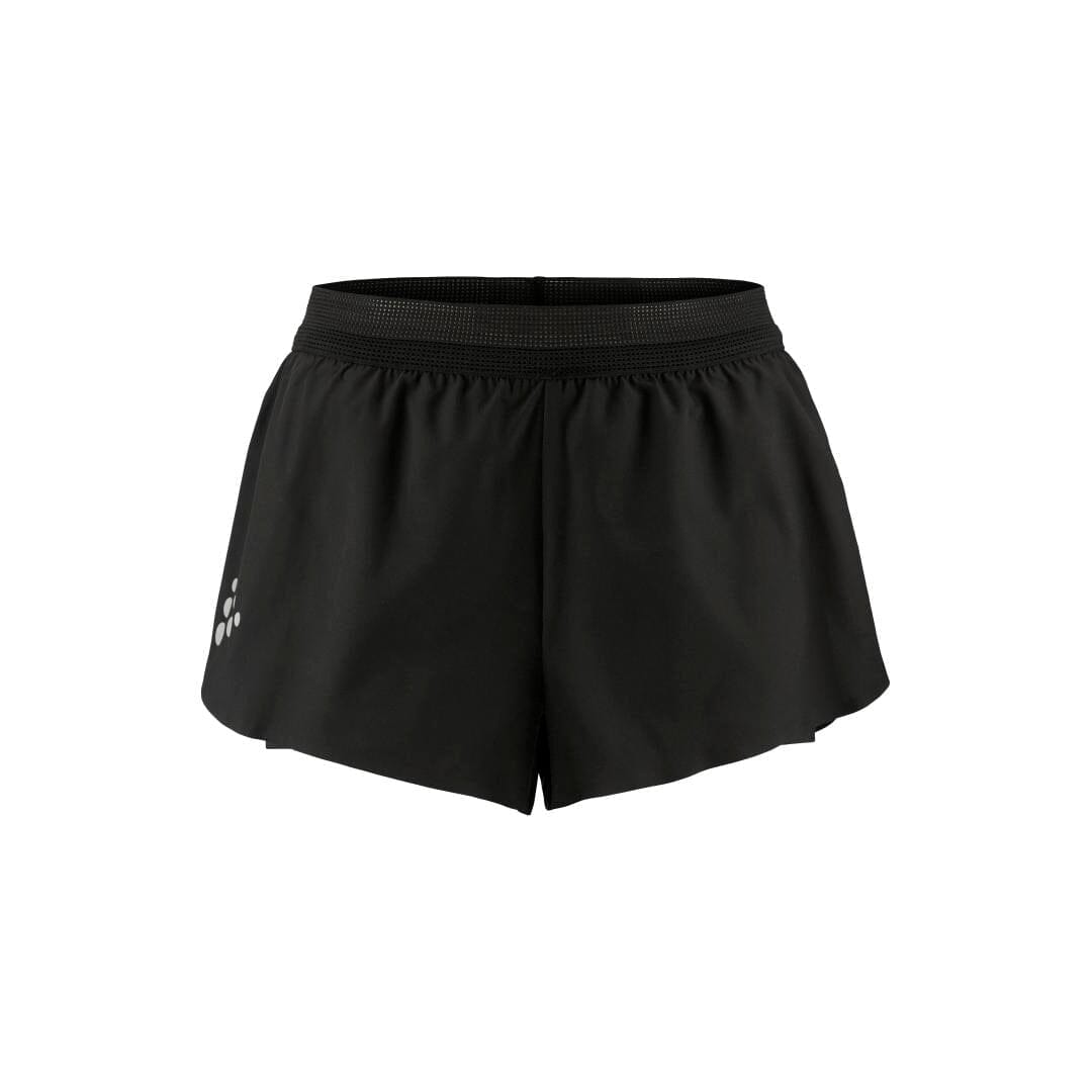 Women's Pro Hypervent Running Split Shorts 2 - Black - Image 7