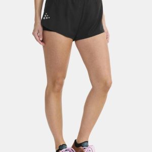 Women's Pro Hypervent Running Split Shorts 2 - Black