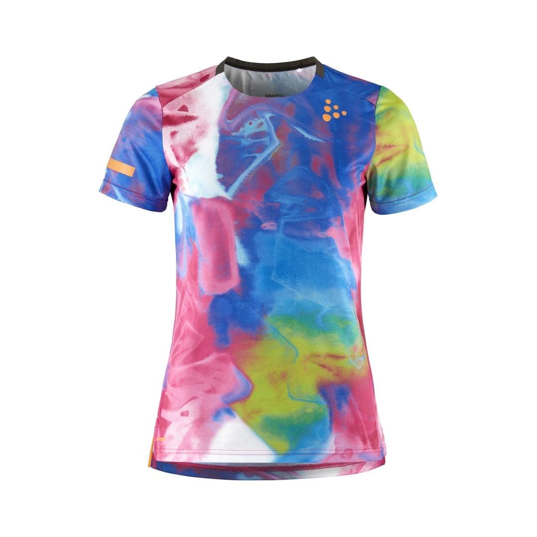 Women's Pro Hypervent Jaquard Running Tee - FUCHSIA/MULTI - Image 8