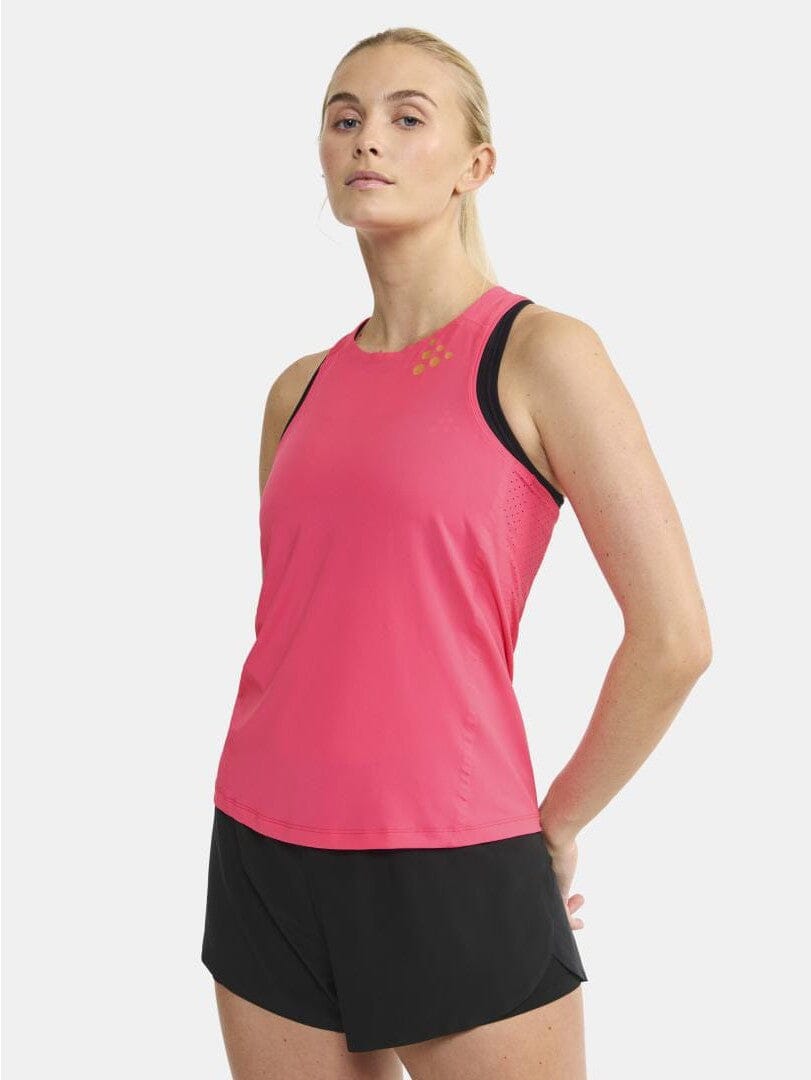Women's Pro Hypervent Runnning Singlet 2 - FUCHSIA