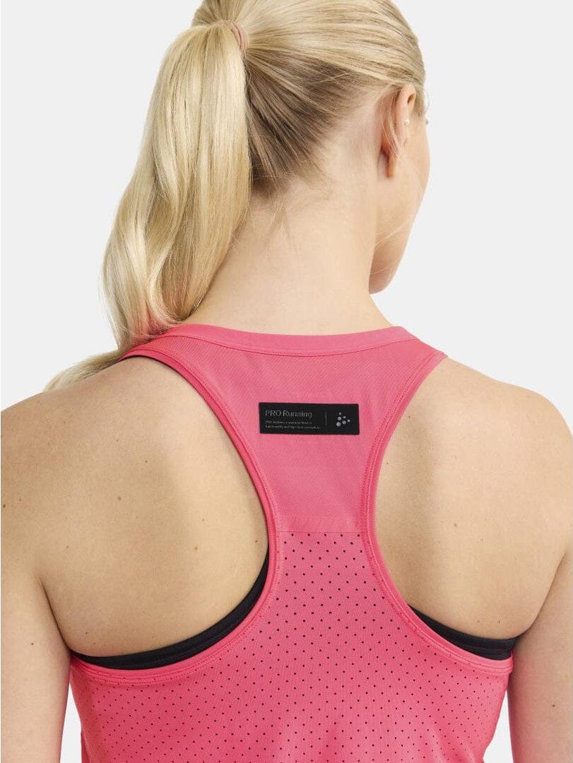 Women's Pro Hypervent Runnning Singlet 2 - FUCHSIA - Image 5