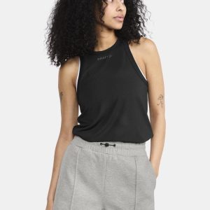 Women's Core Tone Mesh Training Singlet - Black