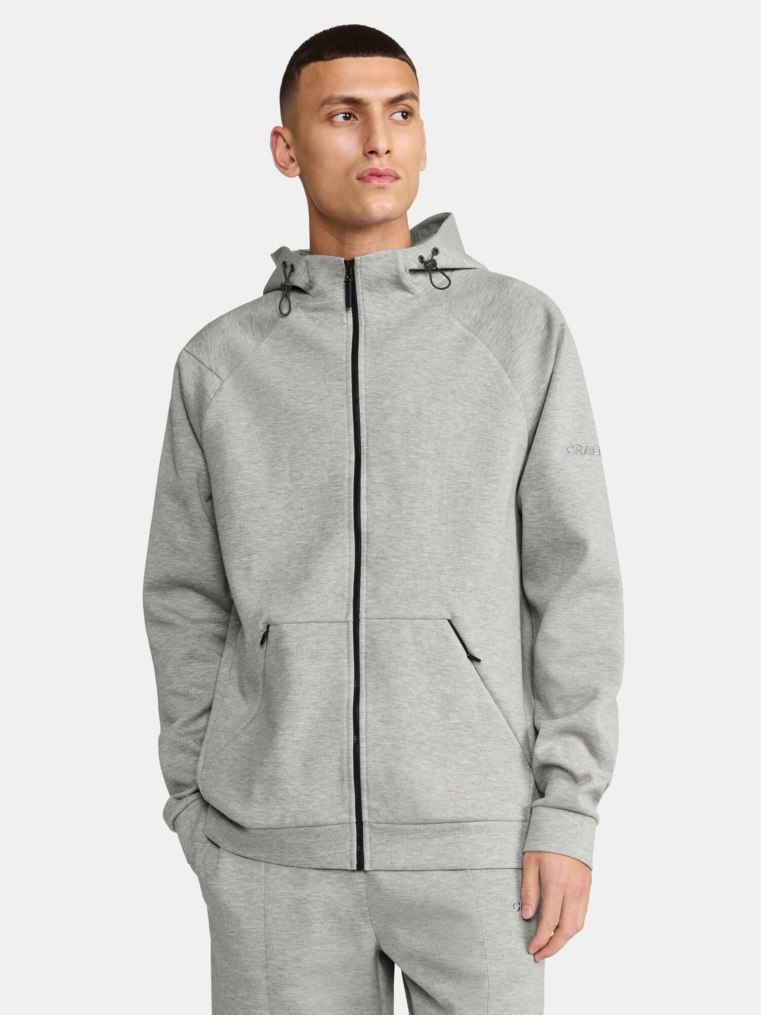 Men's ADV Join Full-Zip Hoodie - Grey Melange - Image 5