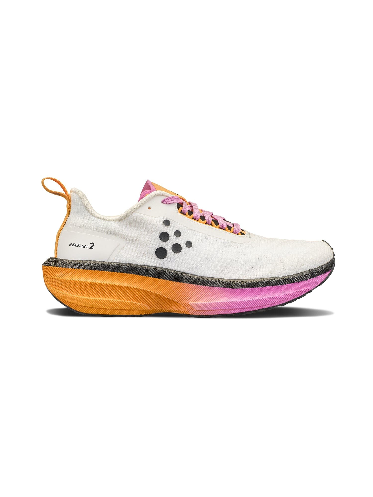 Women's Endurance 2 Running Shoe - Ash White/Fuchsia
