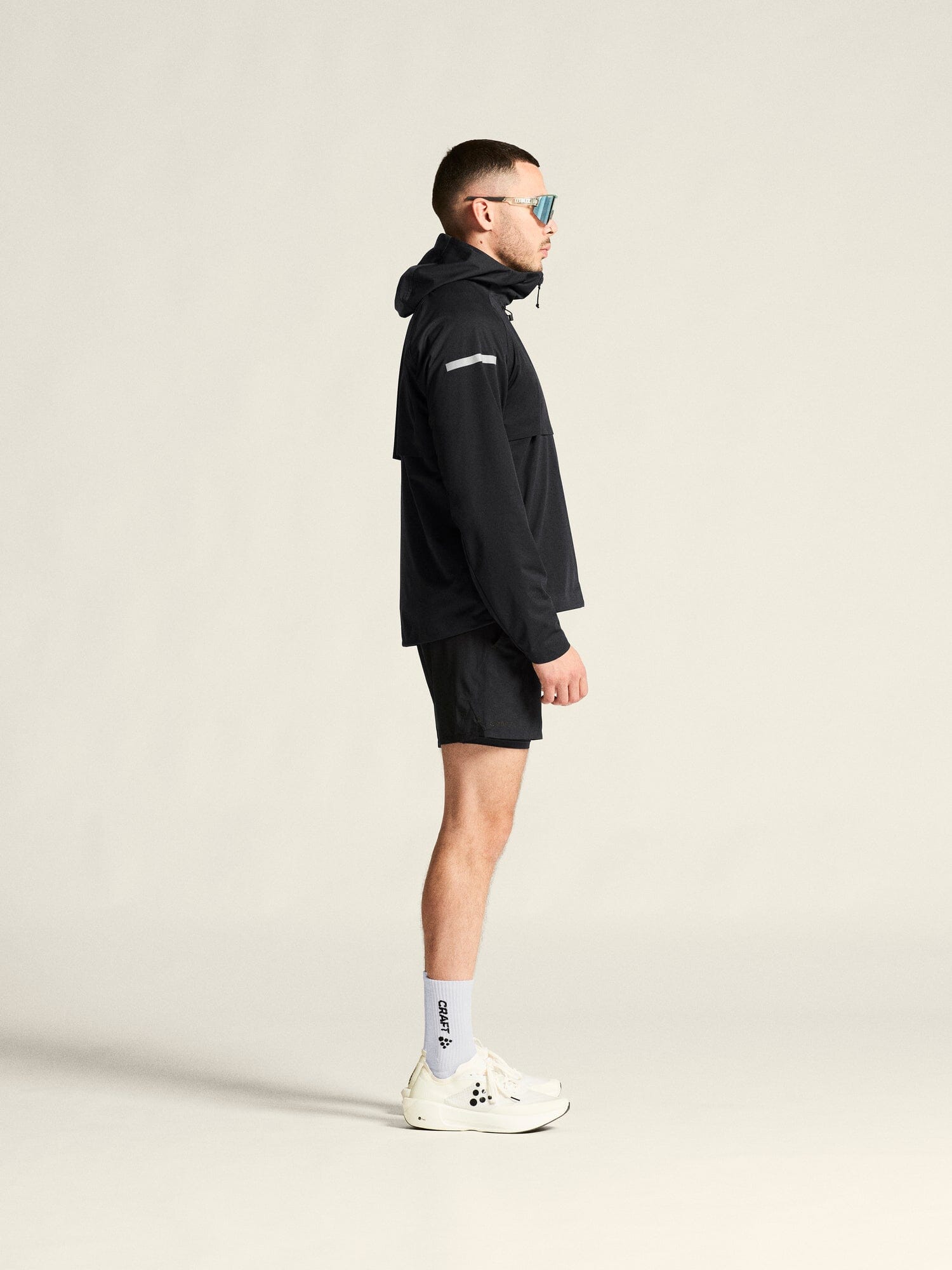 Men's Pro Hydro Running Jacket 3 - Black - Image 6